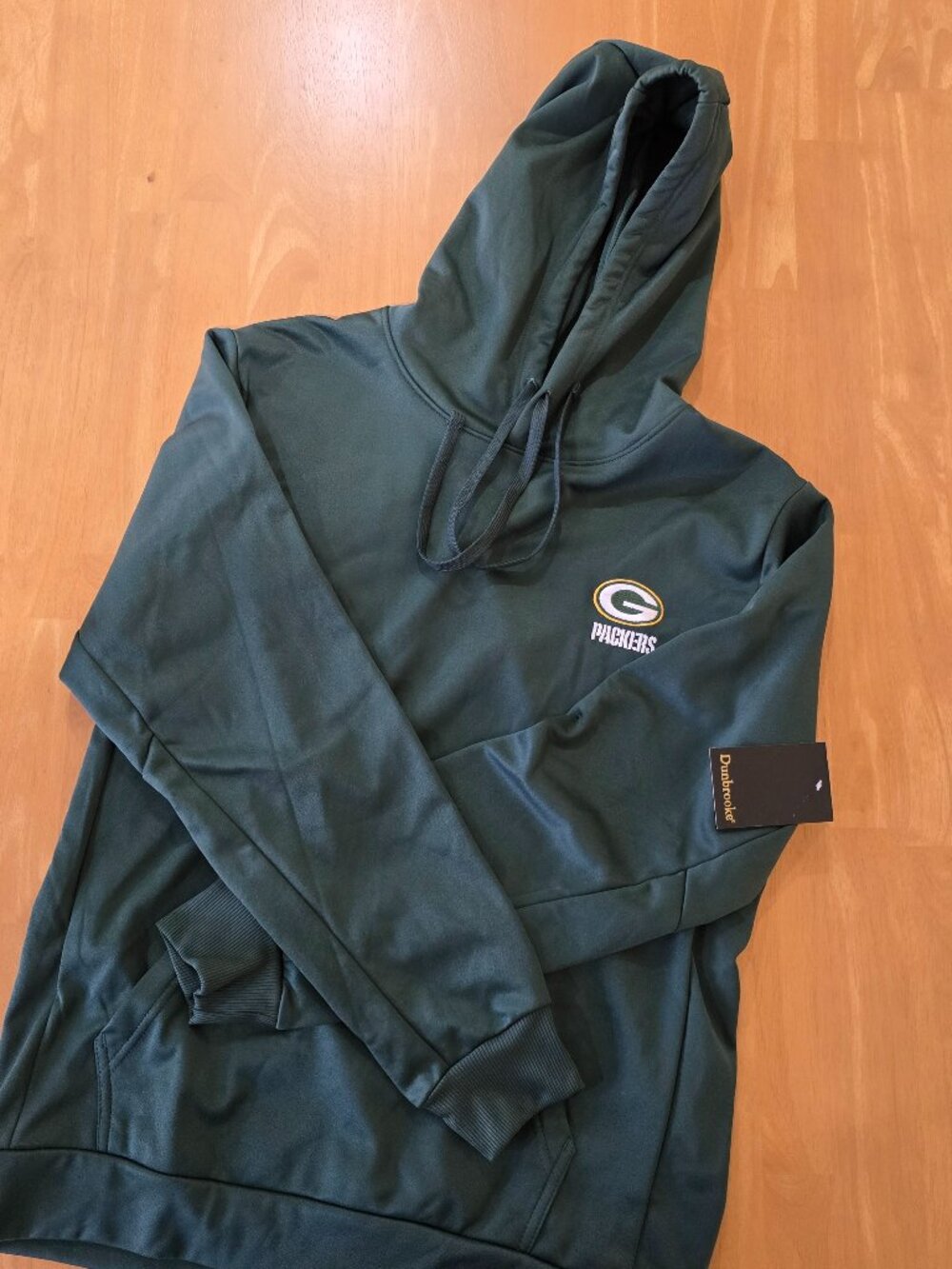 Green Bay Packers Men's Dunbrooke Pullover Hoodie Polyester Green Medium NWT‎